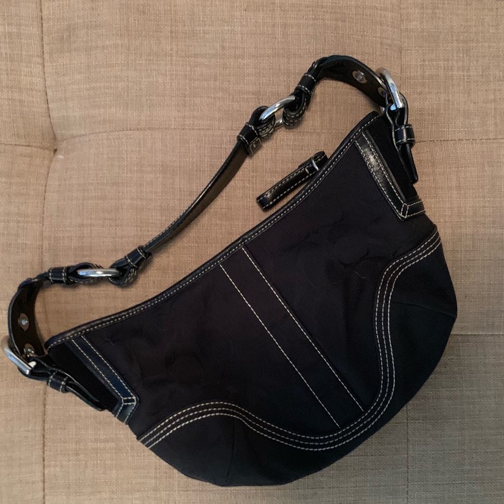 Coach black shoulder bag